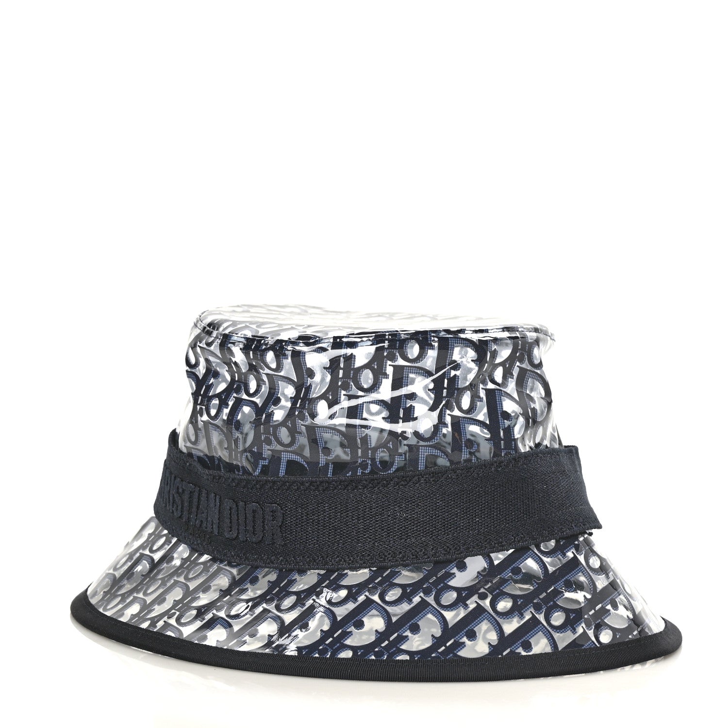 Christian Dior PVC Oblique Bob French Bucket Hat 58 Bleu 1 of 7