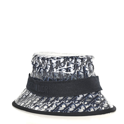 Christian Dior PVC Oblique Bob French Bucket Hat 58 Bleu 1 of 7