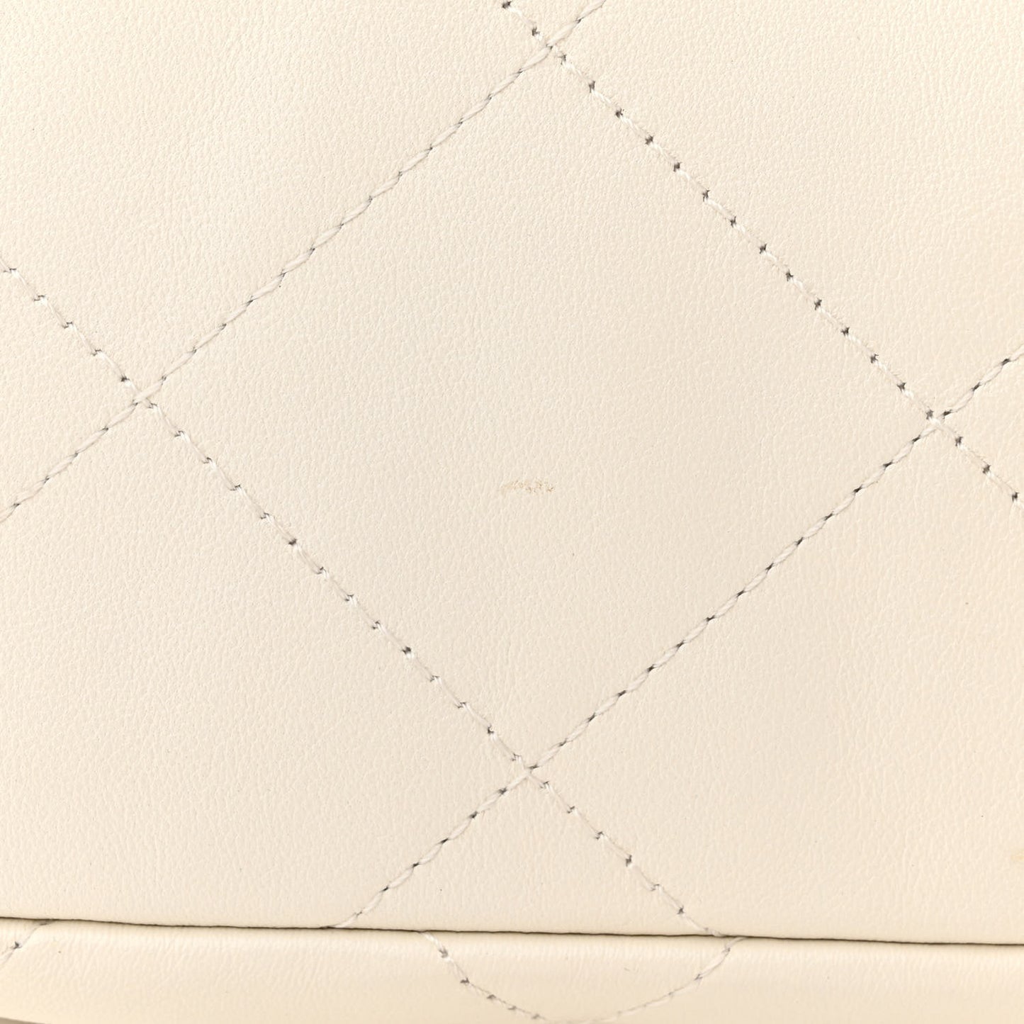 Calfskin Quilted Daily Hobo White