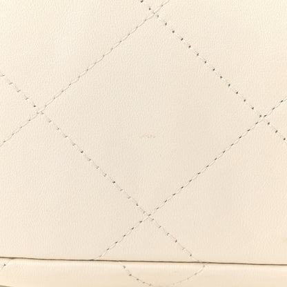 Chanel Calfskin Quilted Daily Hobo White 11 of 11