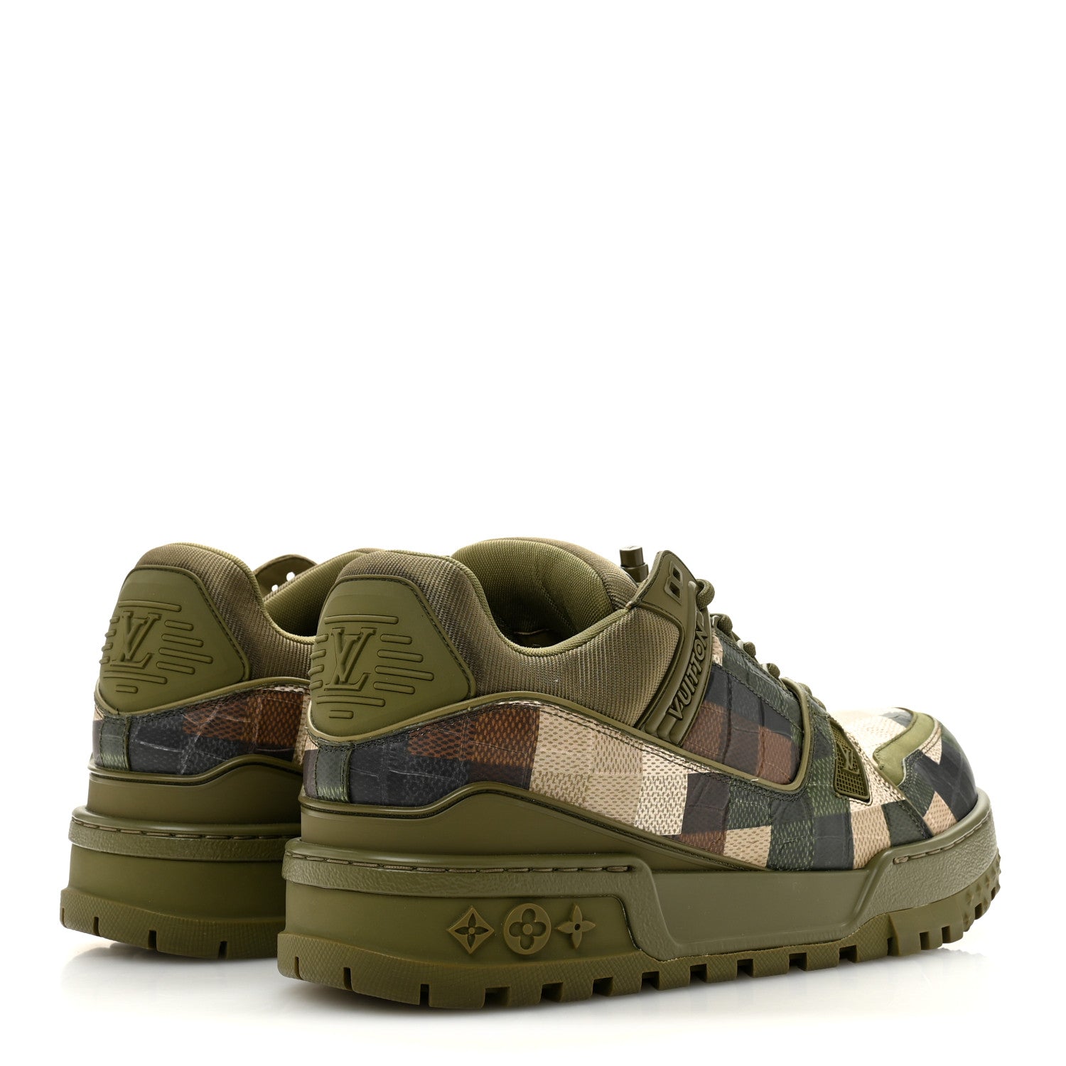 Louis Vuitton Damoflage Mens LV Trainer Maxi Sneakers 9.5 Green 5 of 9