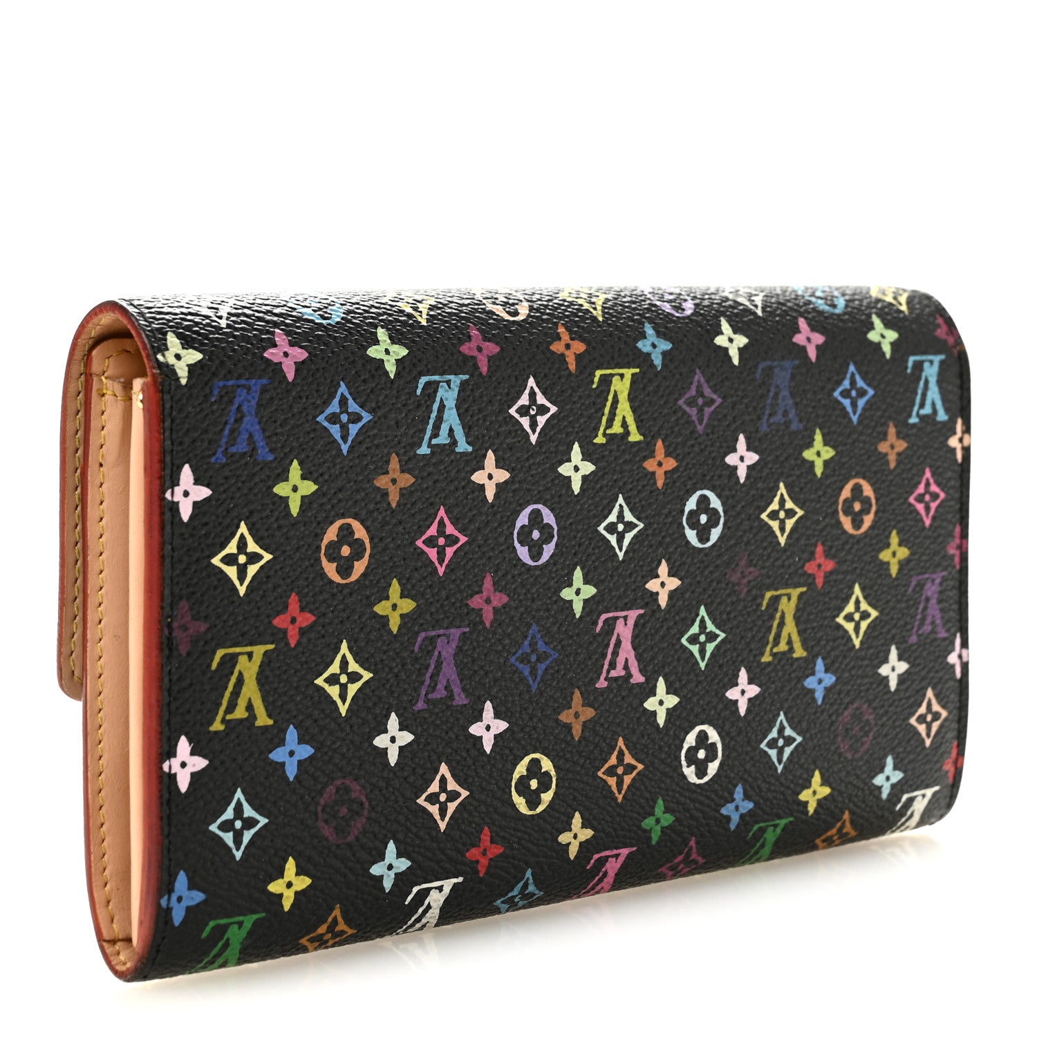Louis Vuitton Monogram Multicolor Sarah Wallet Black 3 of 9