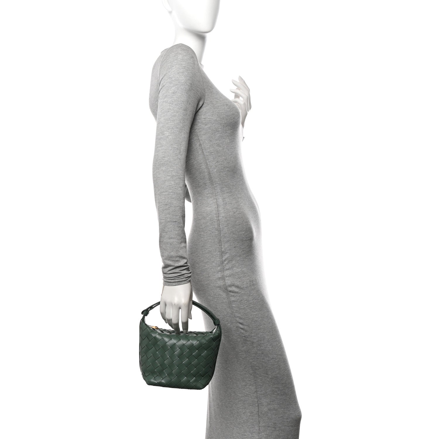 Bottega Veneta Calfskin Nappa Intrecciato Candy Wallace Aloe 2 of 10