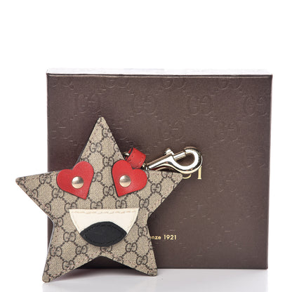 Gucci GG Supreme Monogram Starry Key Charm 4 of 4