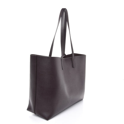 Saint Laurent Calfskin Large Shopping Tote Dark Brown 4 of 8