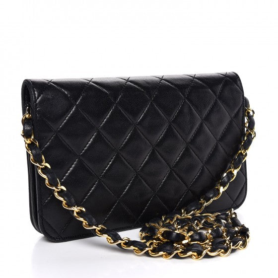 Chanel Lambskin Wallet On Chain WOC Black 3 of 8