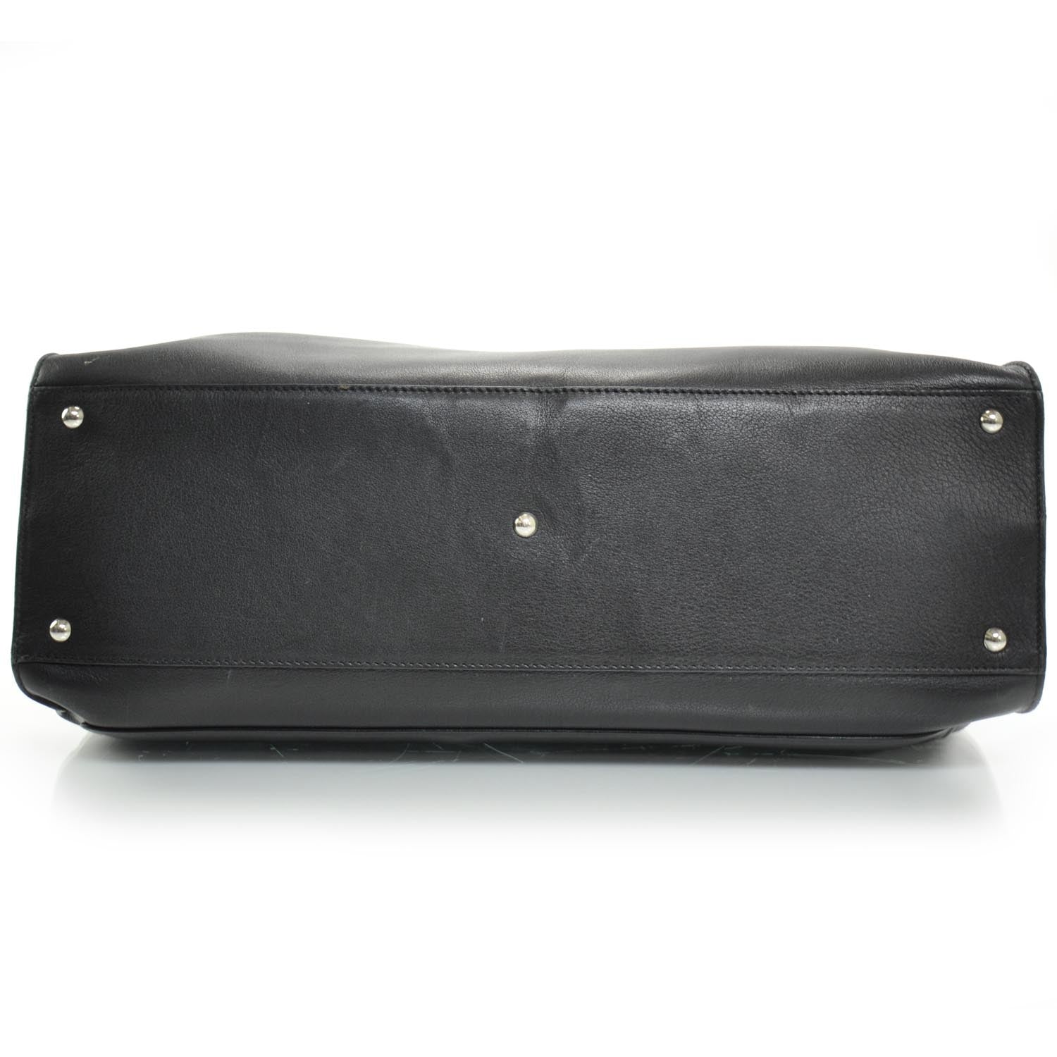 FASHIONPHILE SALVATOREFERRAGAMOLeatherVirnaSatchelBlack 5 of 9