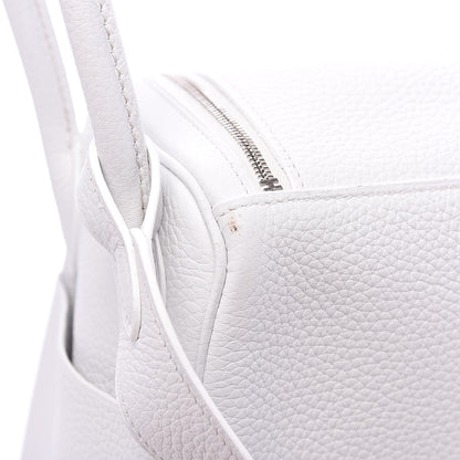 Hermes Taurillon Clemence Lindy 26 White 10 of 11