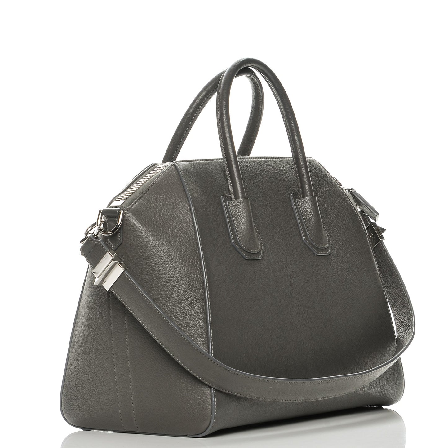 Sugar Goatskin Medium Antigona Dark Grey
