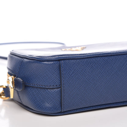 Prada Saffiano Mini Camera Crossbody Bag Bleuette 8 of 10