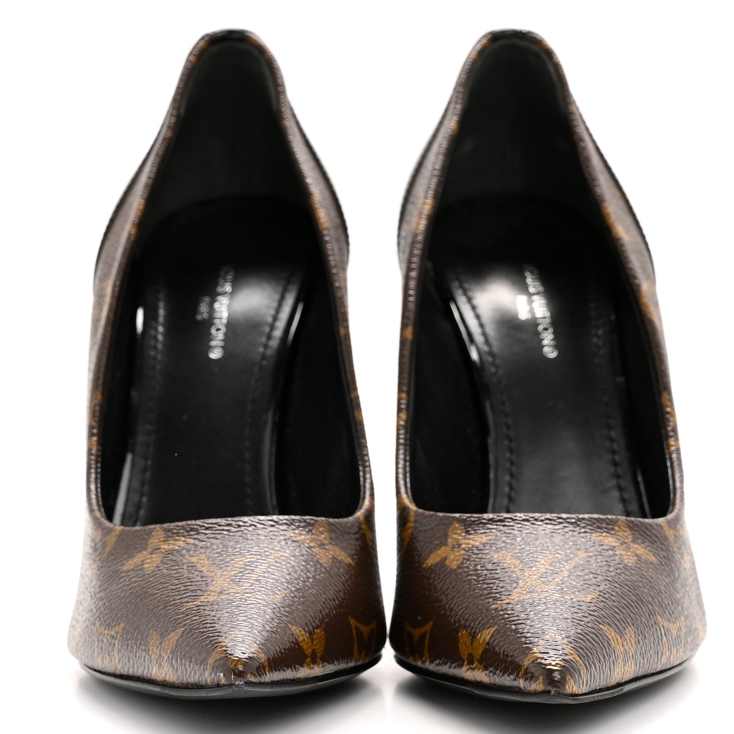 Louis Vuitton Monogram Cherie Pumps 38 Black 3 of 10