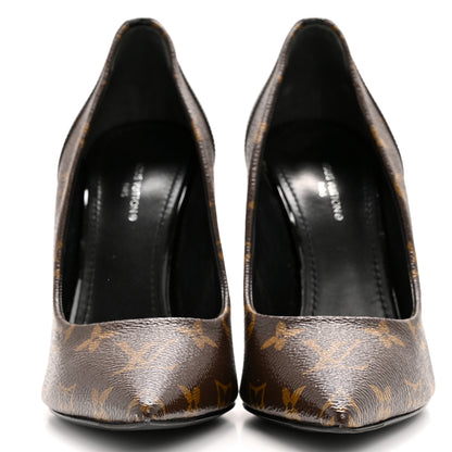 Louis Vuitton Monogram Cherie Pumps 38 Black 3 of 10