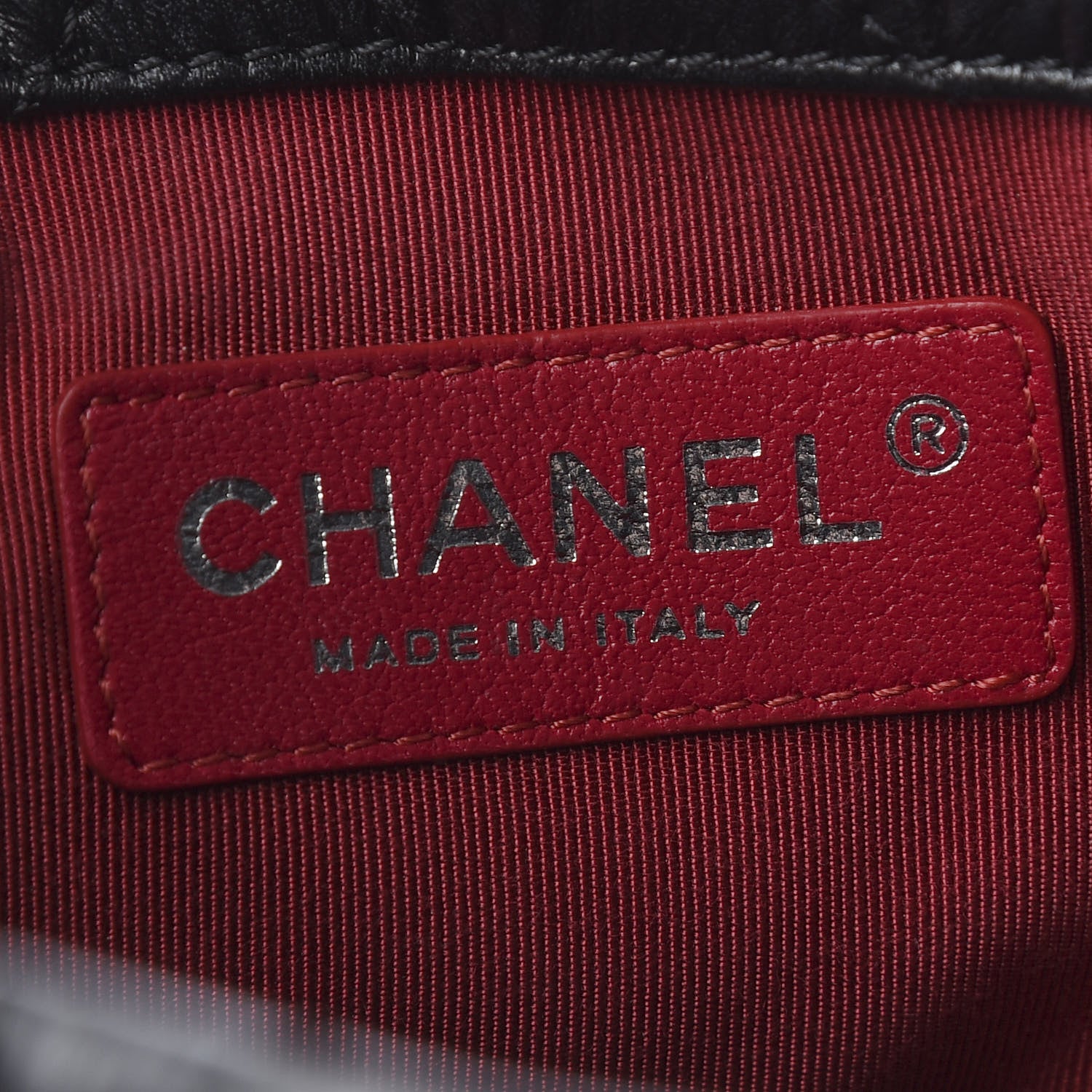 Chanel Aged Calfskin Chevron Quilted Small Gabrielle Backpack Black 7 of 8
