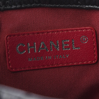 Chanel Aged Calfskin Chevron Quilted Small Gabrielle Backpack Black 7 of 8