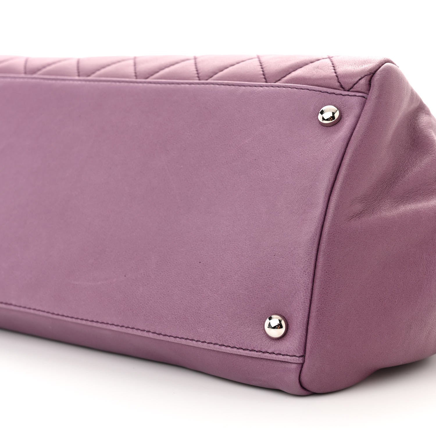 Chanel Lambskin Quilted CC Flap Light Purple 10 of 14