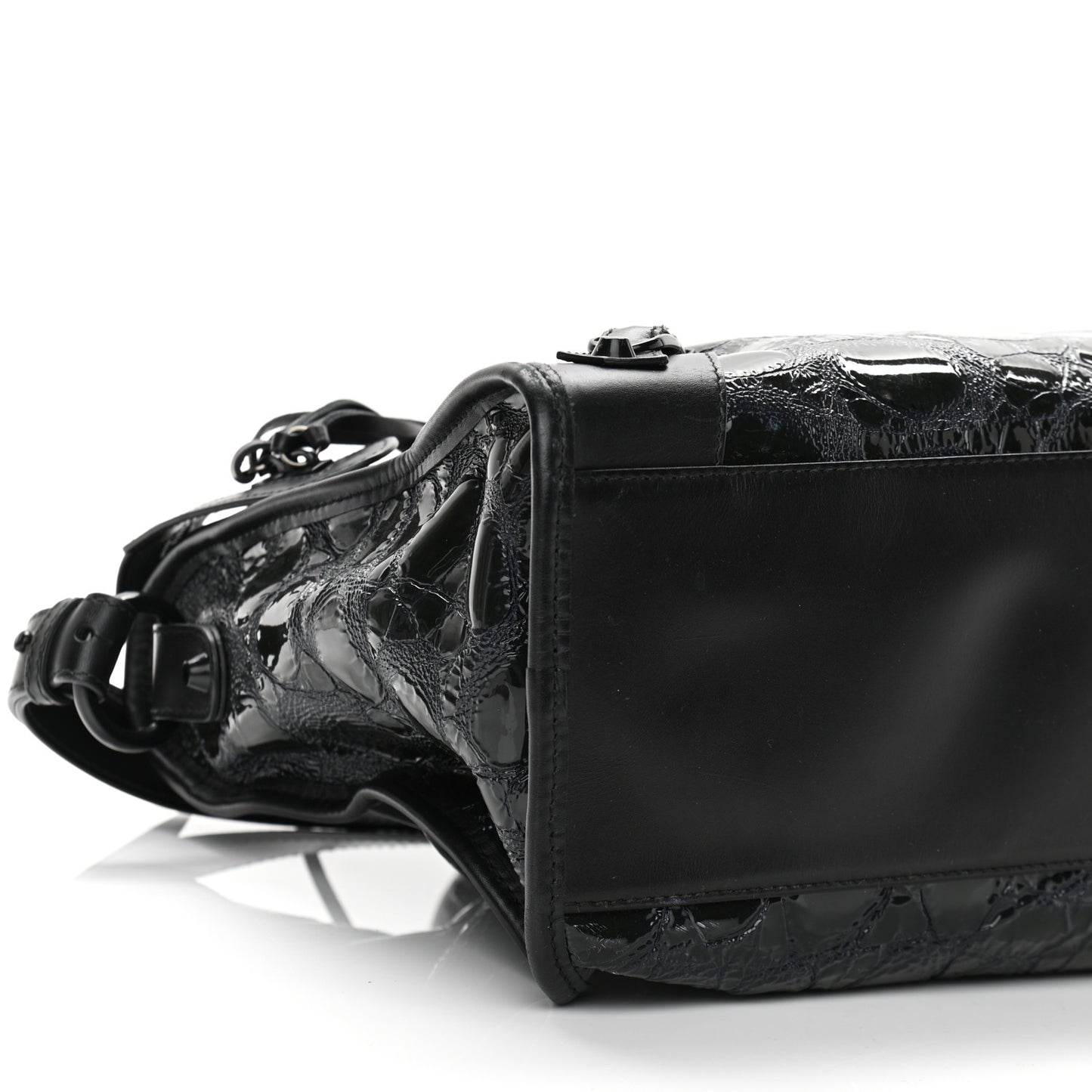 Patent Embossed Classic Hardware City Black