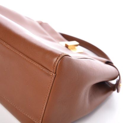 Fendi Nappa Mini Peekaboo Iconic Satchel Corteccia 10 of 15