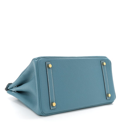 Hermes Togo Birkin 30 New Bleu Jean 5 of 14