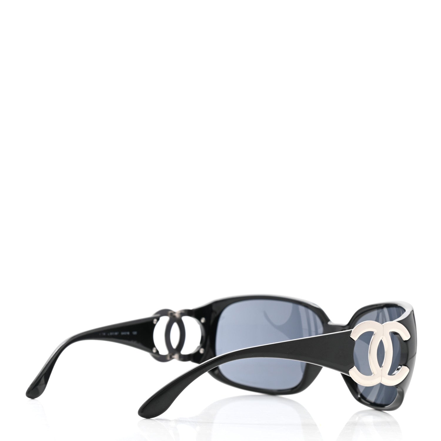 Chanel Acetate CC Sunglasses 6014 Black 4 of 9
