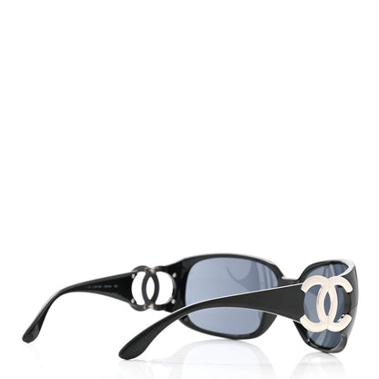 Chanel Acetate CC Sunglasses 6014 Black 4 of 9