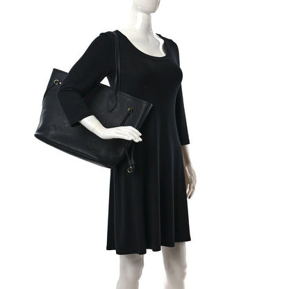 Louis Vuitton Empreinte Monogram Giant Neverfull MM Black 2 of 12