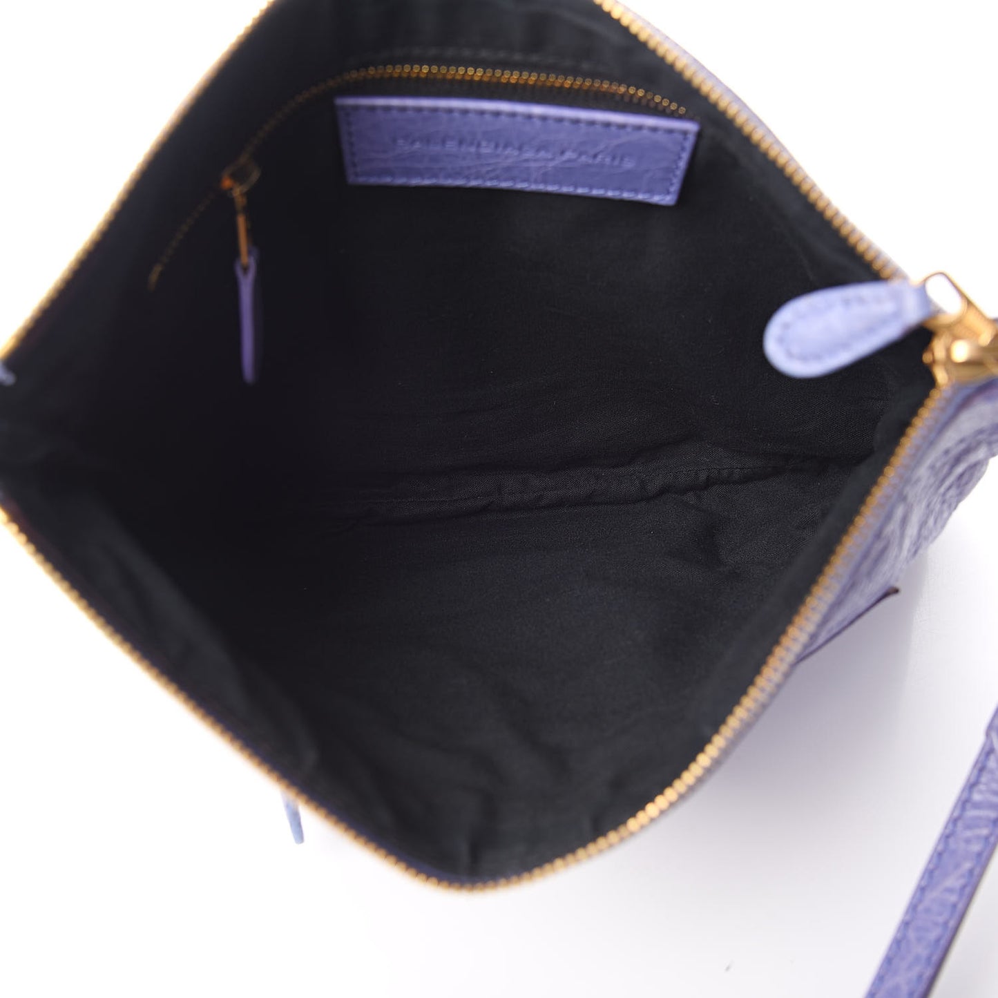 Agneau Giant 12 Gold Hardware Flat Handle Clutch Mauve