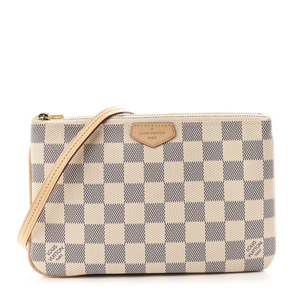 Louis Vuitton Damier Azur Double Zip Pochette 1 of 9