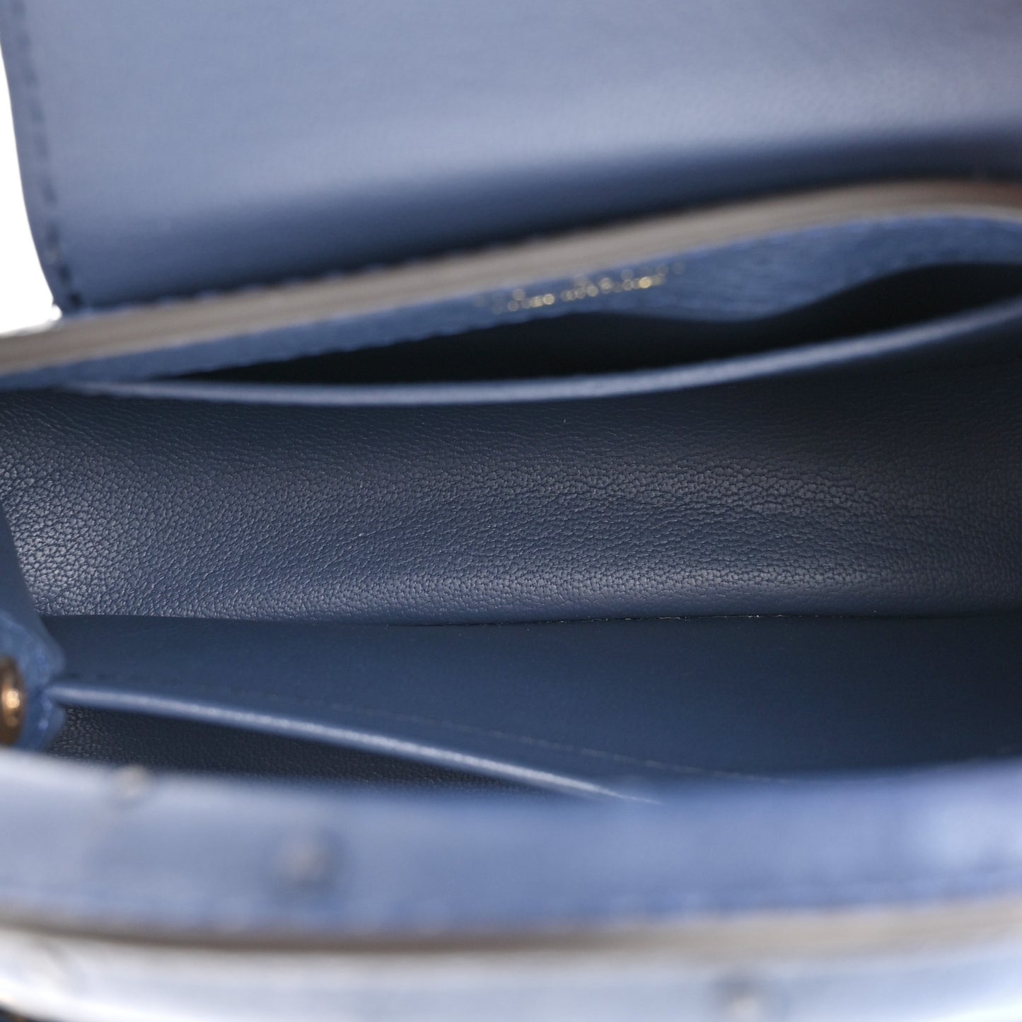 Ostrich Capucines Mini Indigo