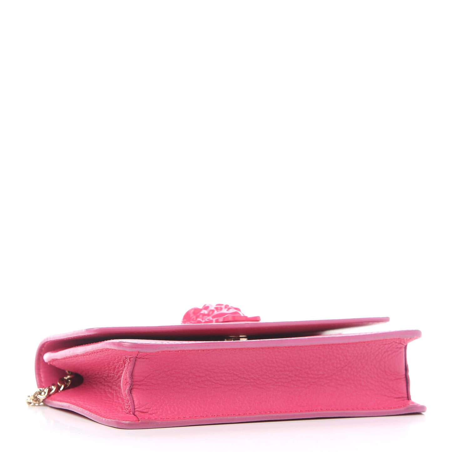 Grained Calfskin Palazzo Chain Evening Bag Pink