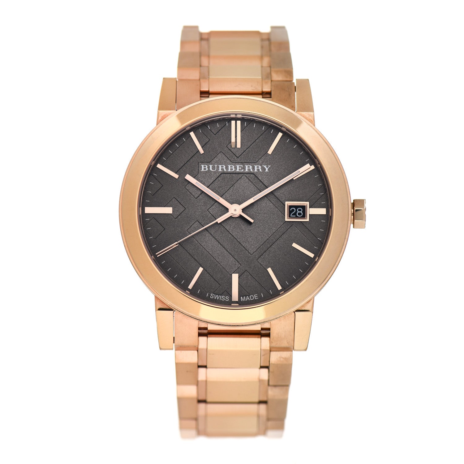 Burberry Stainless Steel 39mm The City Quartz Watch Brown BU9005 1 of 5