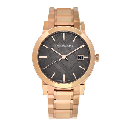 Burberry Stainless Steel 39mm The City Quartz Watch Brown BU9005 1 of 5