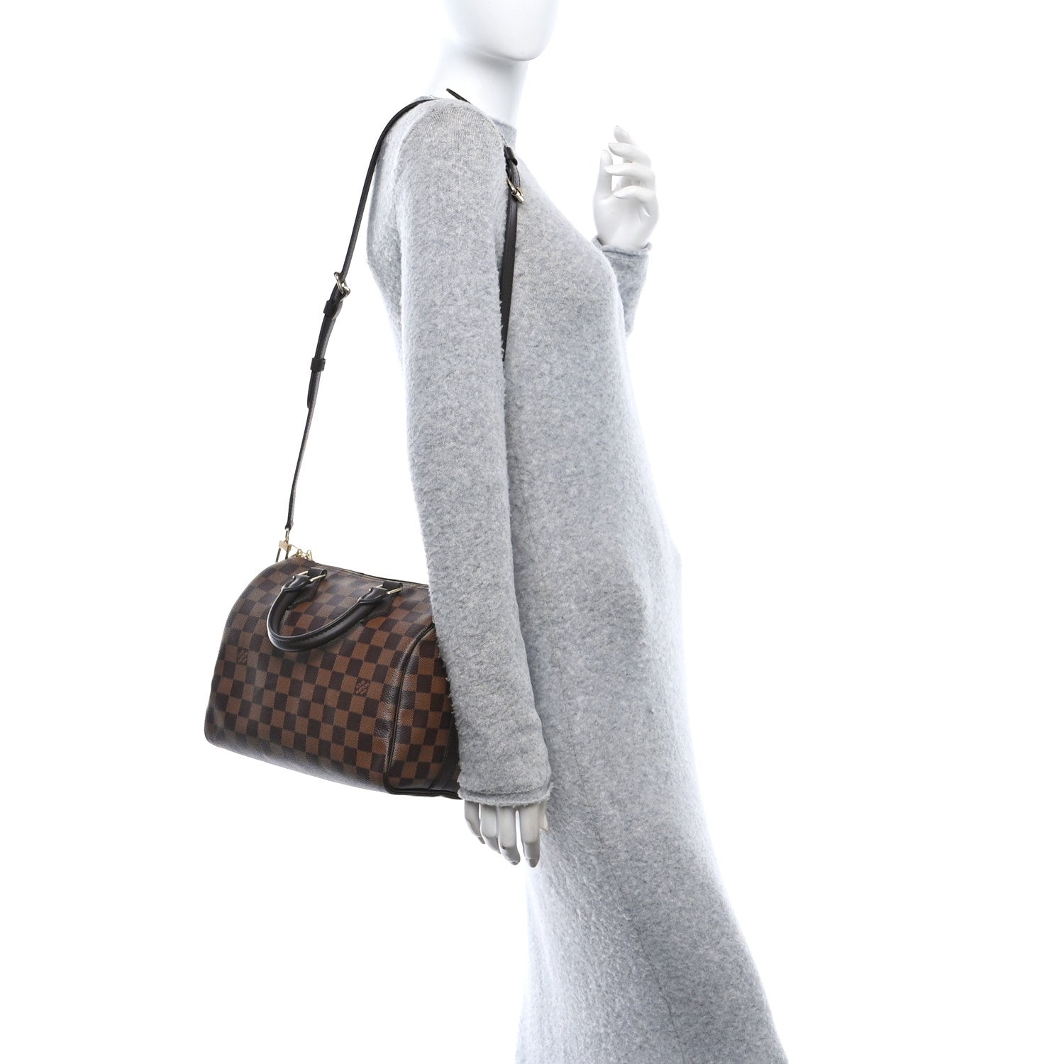 Louis Vuitton Damier Ebene Speedy Bandouliere 25 2 of 10
