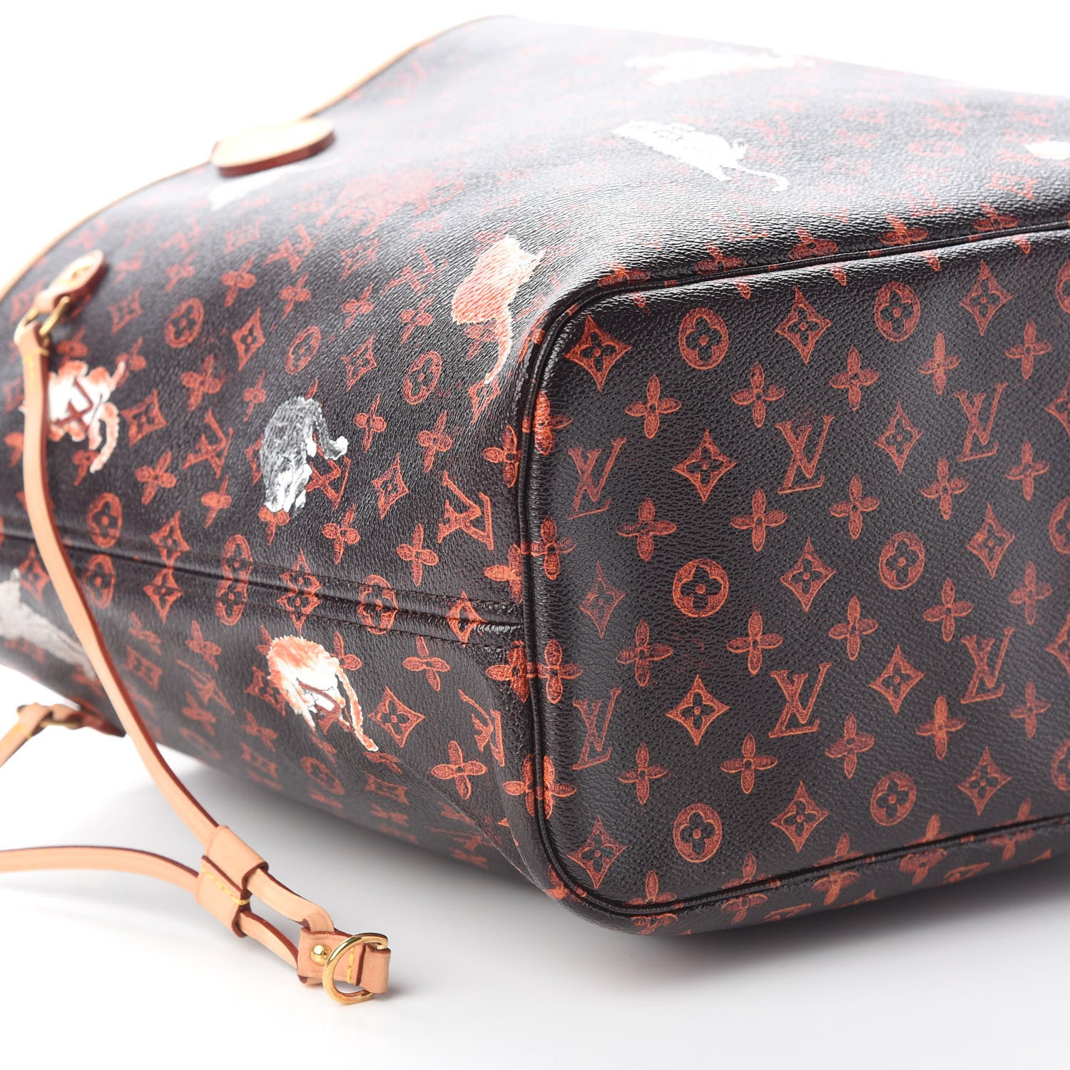 Louis Vuitton Catogram Neverfull MM Marron 8 of 8