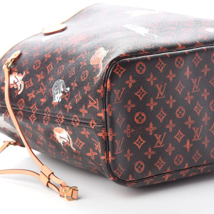 Louis Vuitton Catogram Neverfull MM Marron 8 of 8