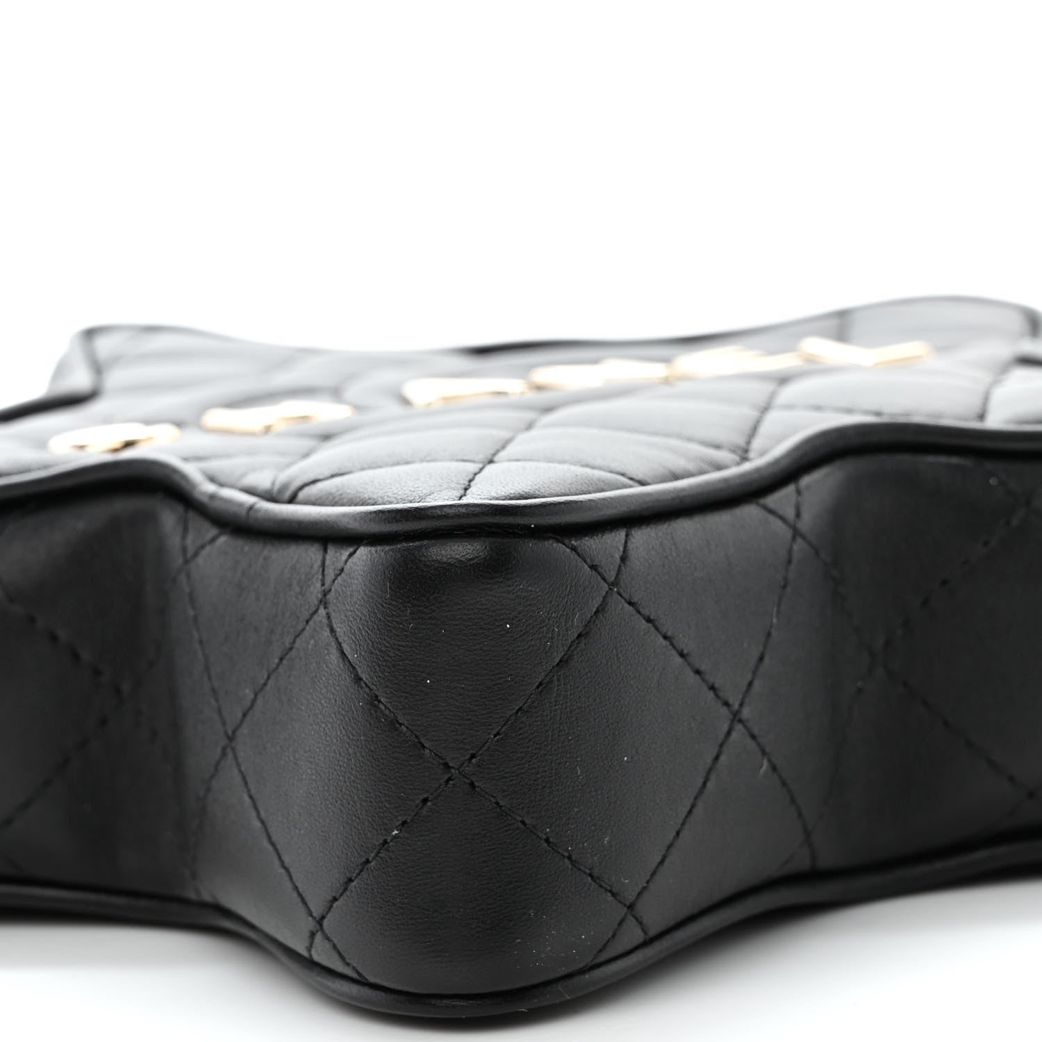 Chanel Lambskin Quilted Walk of Fame Star Bag Black 9 of 11
