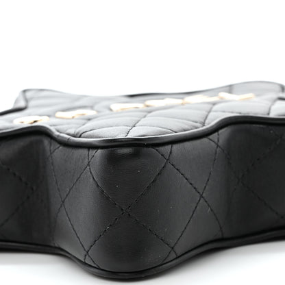 Chanel Lambskin Quilted Walk of Fame Star Bag Black 9 of 11