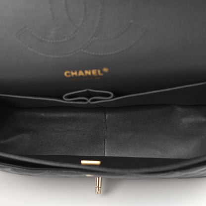 Chanel Caviar Quilted Jumbo Double Flap Dark Grey 5 of 11