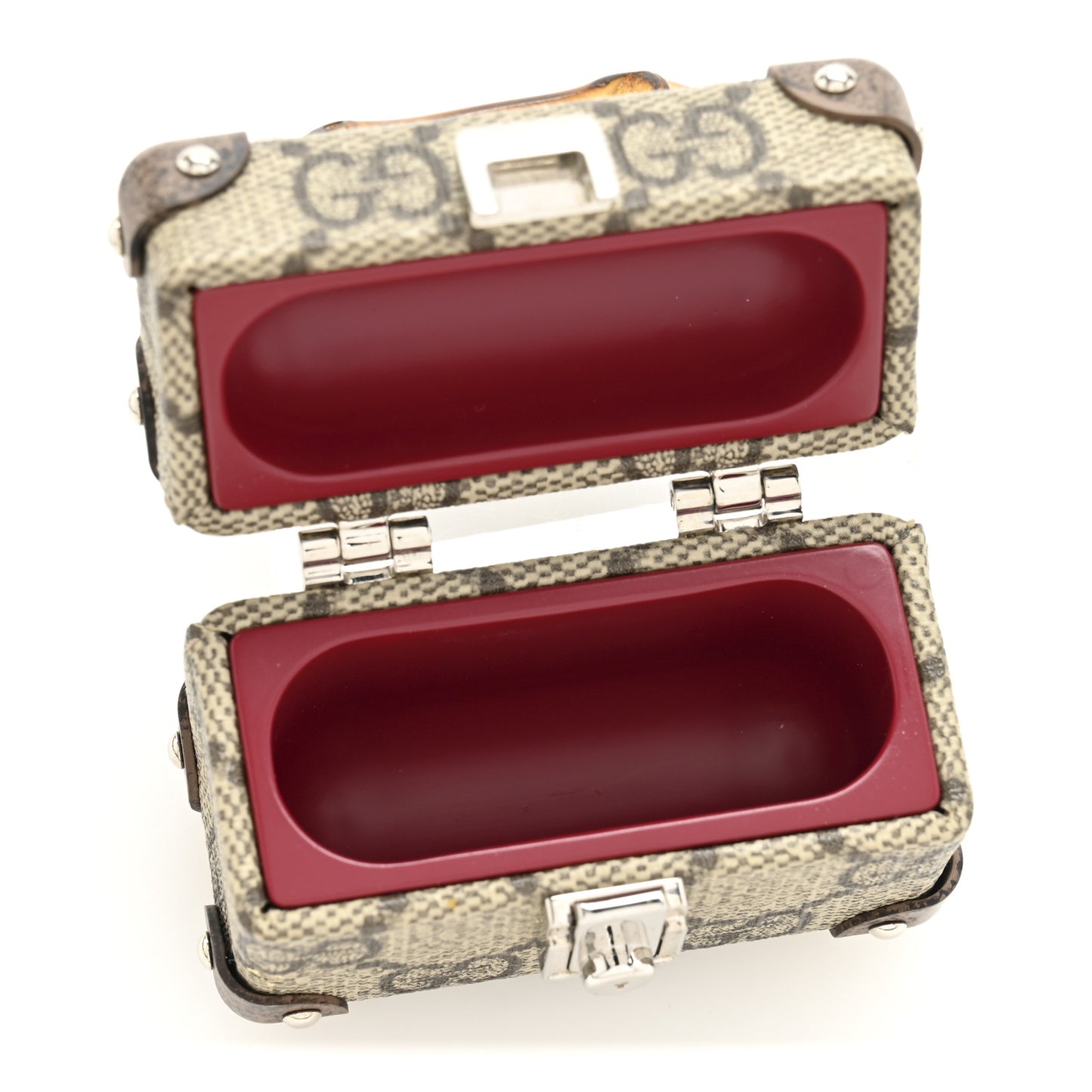 GG Supreme Monogram AirPods Pro Case Beige Ebony