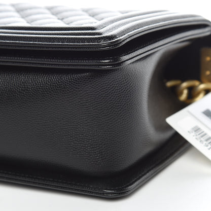 Chanel Caviar Quilted Medium Boy Flap Black 9 of 12