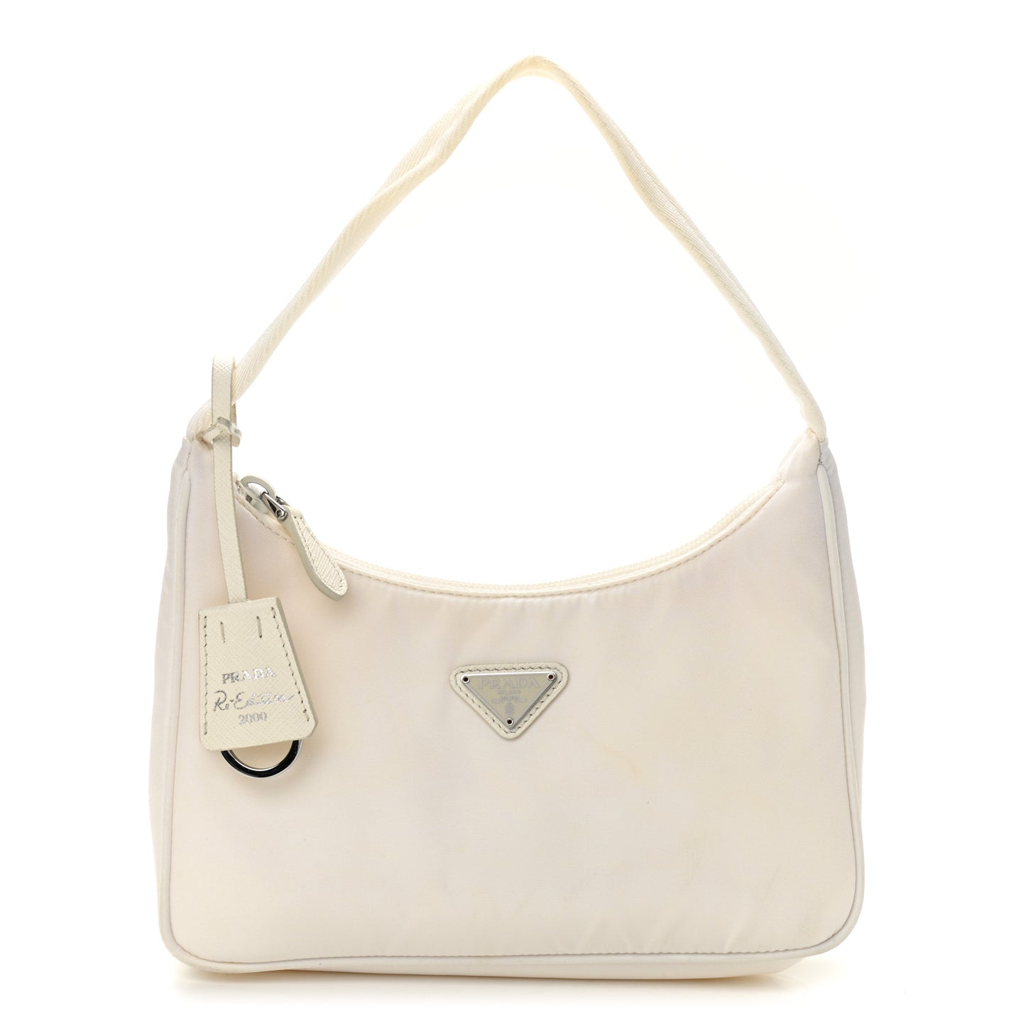 Tessuto Nylon Mini Re-Edition 2000 Bag White