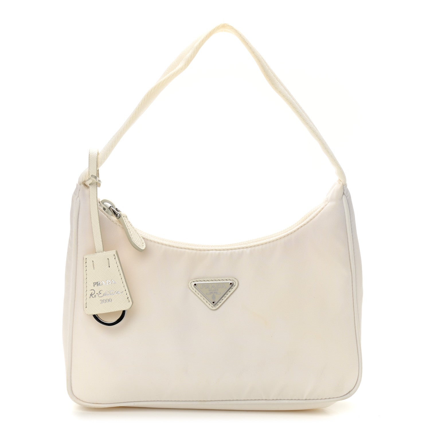 Prada Tessuto Nylon Mini Re-Edition 2000 Bag White 1 of 10