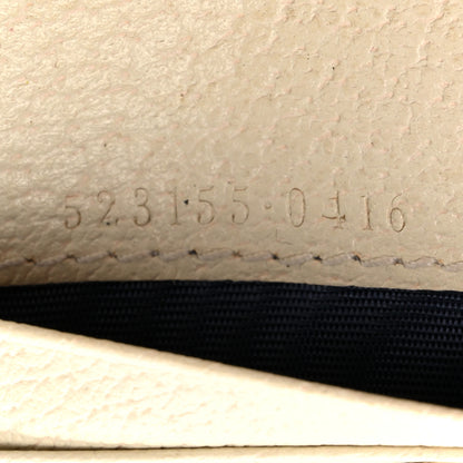 Gucci Textured Calfskin Web Ophidia Card Case Mystic White 8 of 14