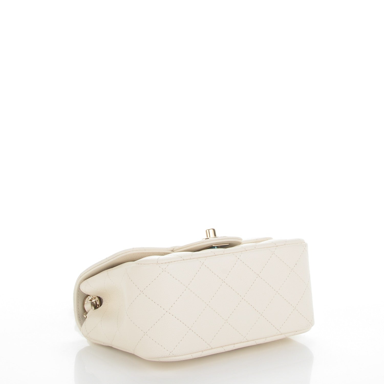 Chanel Caviar Quilted Mini Square Flap White 4 of 6