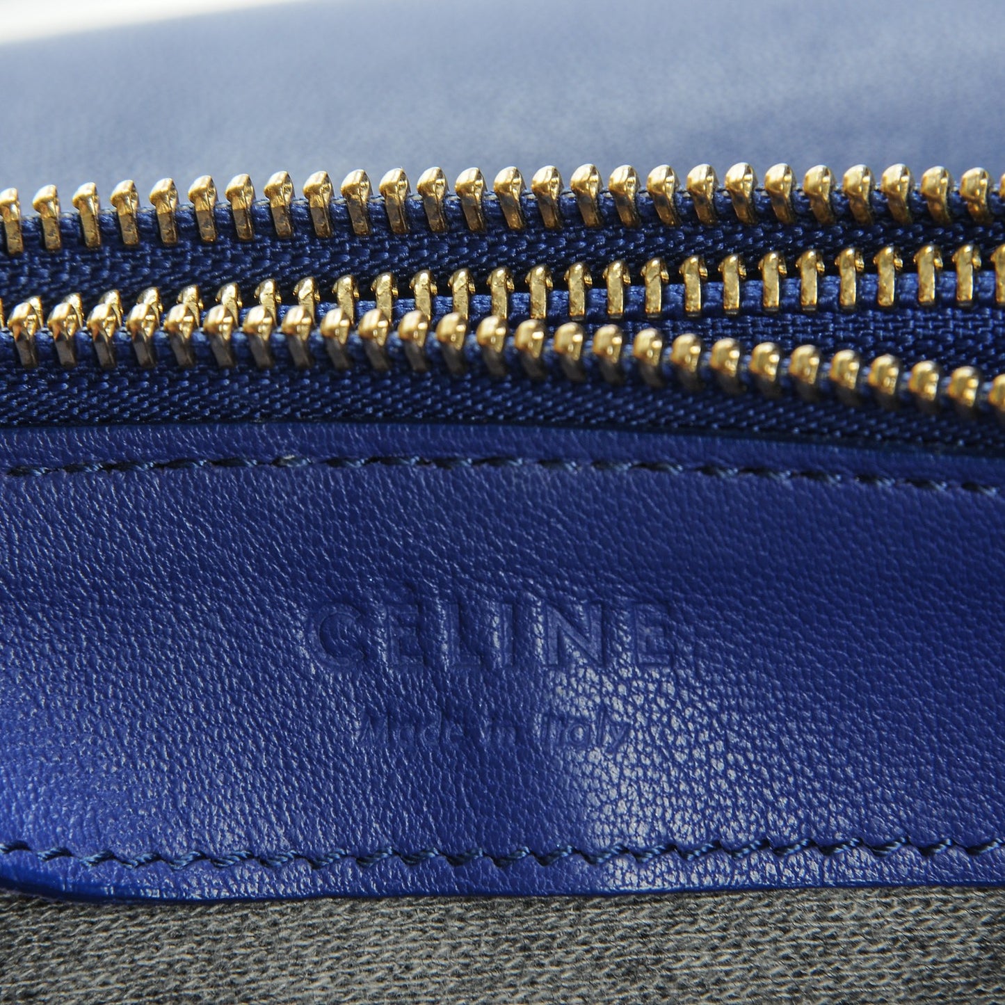 Lambskin Small Trio Crossbody Bag Indigo