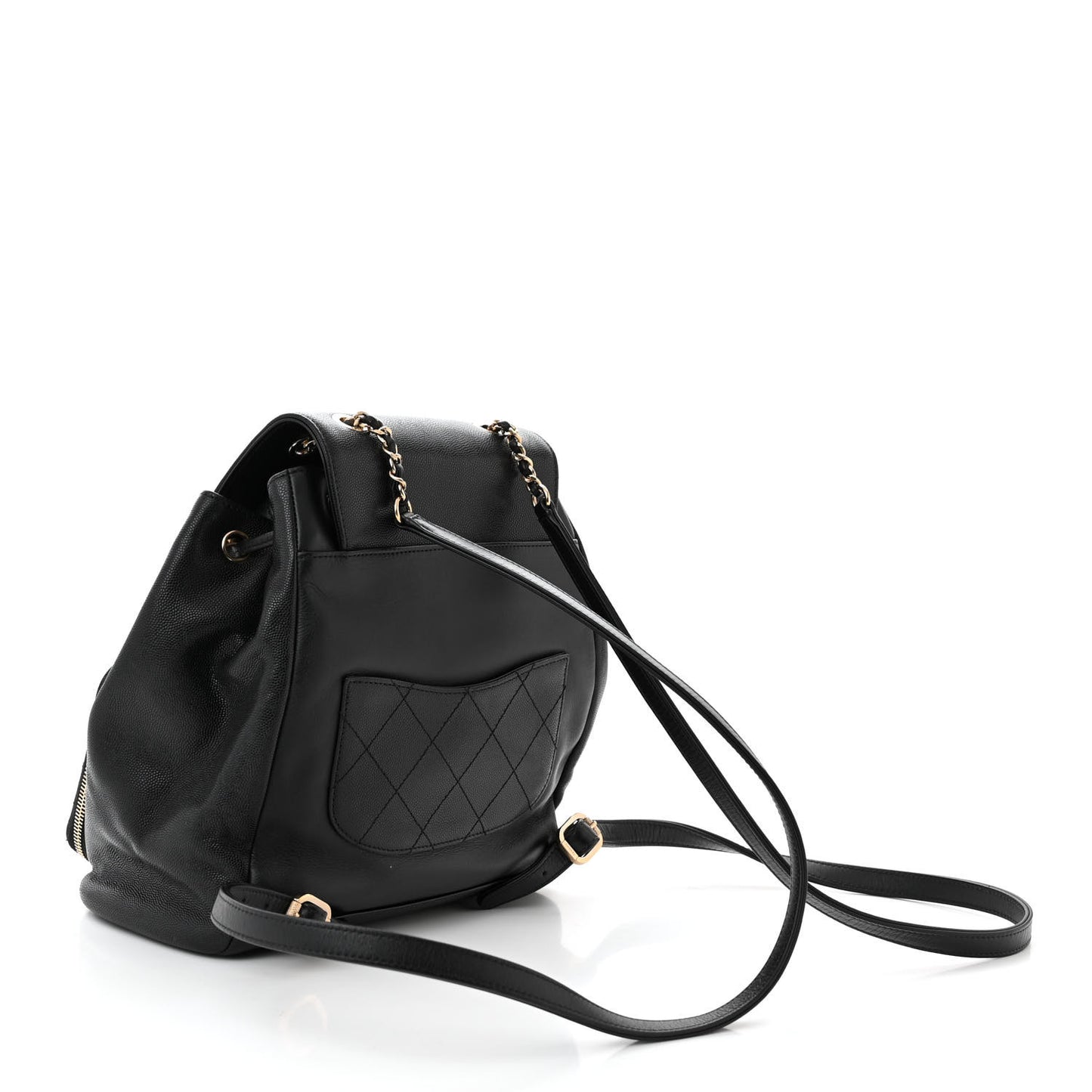 Caviar Quilted Business Affinity Backpack Black