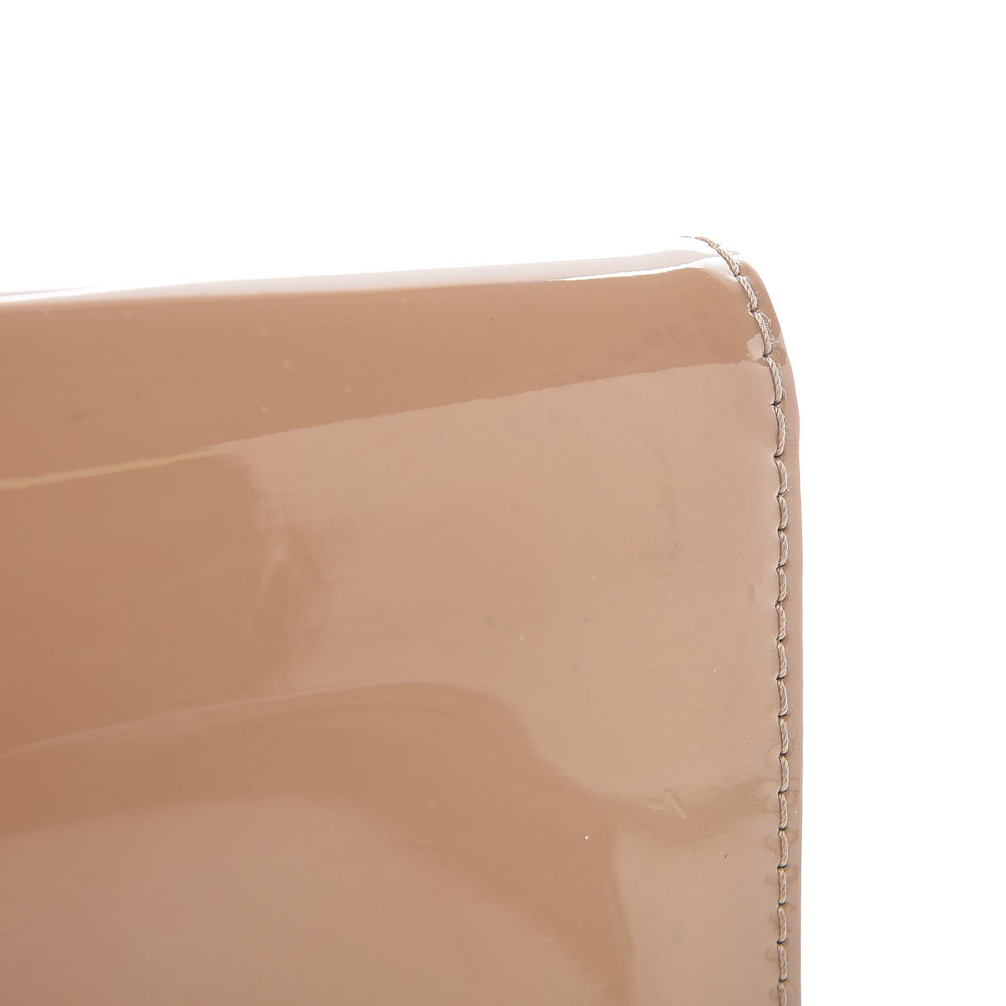 Patent Louise Clutch Nude
