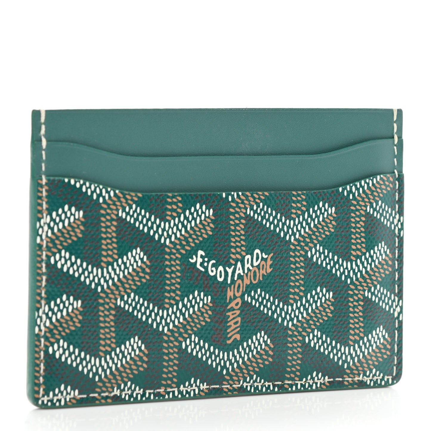 Goyardine Saint Sulpice Card Holder Green