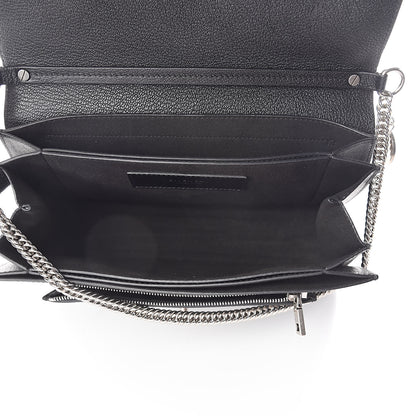 Givenchy Sugar Goatskin Medium GV3 Shoulder Bag Black 5 of 9