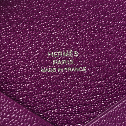 Hermes Chevre Mysore Calvi Card Case Anemone 6 of 8