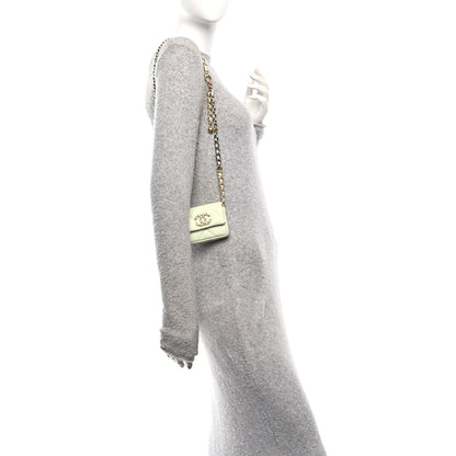 Chanel Lambskin Quilted Chanel 19 Flap Mini Shoulder Bag Light Green 2 of 10